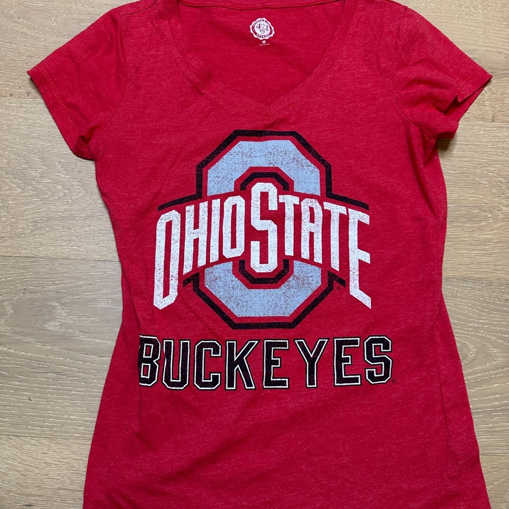 Ohio State Buckeyes Red Graphic Tee